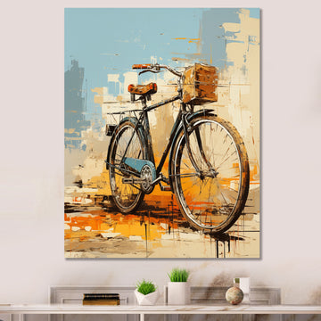 Bicycle Expressive Journeys An I - Bicycle Canvas Wall Art